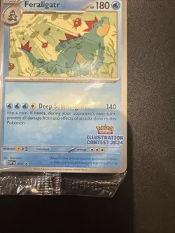 Carte Pokemon Feraligatr Illustration Contest 2024 Promo Neuf - Image 5
