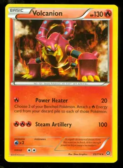 Pokemon VOLCANION 25/114 - XY Steam Siege - RARE - NEAR MINT - Image 1
