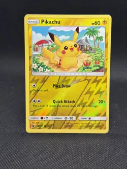 Pokemon TCG Pikachu Reverse Holo Sun & Moon Crimson Invasion 30/111 - Image 1