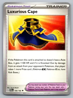Pokemon TCG SV04: Paradox Rift Luxurious Cape 166/182 - Image 1