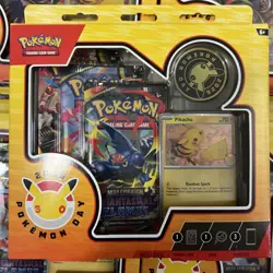 Lot of 5: Pokemon Day 2026 Collection Display 15 Packs Pikachu Promo & Coin - Image 2
