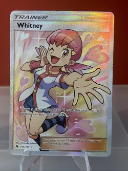 Whitney (Full Art) Ultra Rare SM - Lost Thunder 214/214 NM Pokemon TCG - Image 1