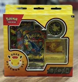 4x Pokemon Day 2026 Collection Sealed Box Pikachu Promo Coin (12 Packs Total) - Image 2