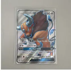 Tauros GX 144/149 SM Base Set Full Art Holo Ultra Rare NM pack fresh - Image 1