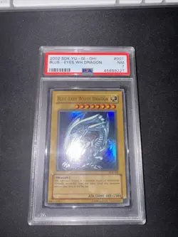 Yu-Gi-Oh! 2002 Starter Deck Kaiba SDK-001 Blue-Eyes White Dragon Unlim PSA NM 7 - Image 1