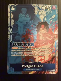 Portgas.D.Ace Winner Pack 2024 Oct.-Dec. OP07-053 One Piece Promotion Card Promo - Image 2