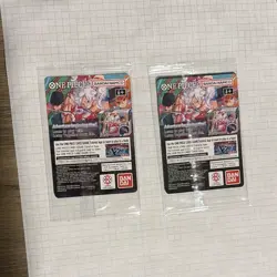 Bandai Namco One Piece CCG US Voyage Monkey.D.Luffy Foil Promo 2 Cards - Image 2
