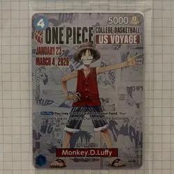 Bandai Namco One Piece CCG US Voyage Monkey.D.Luffy Foil Promo 2 Cards - Image 3