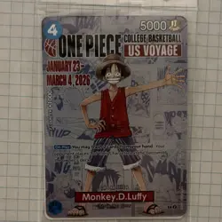 Bandai Namco One Piece CCG US Voyage Monkey.D.Luffy Foil Promo 2 Cards - Image 4