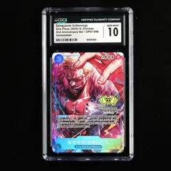 CGC 10 GEM MINT 2024 One Piece 2nd Anni CHN Donquixote Doflamingo OP07-048 UC - Image 2
