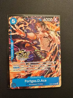 2025 One Piece Portgas D Ace OP07-053 3rd Anniversary Rare - NM - Image 1