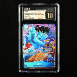 CGC 10 PRISTINE 2024 One Piece 2nd Anni CHN Jinbe OP07-045 SR - Image 1