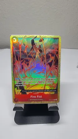Pillars of Strength #OP03-018 Fire Fist (Alternate Art) - Image 1
