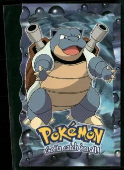 Blastoise Die-Cut Blue Logo #9 Topps Trading Cards Pokemon Lightly Played - Image 1