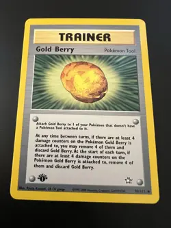 Gold Berry 93/111 Neo Genesis 1st Edition 2000 Pokemon Card Uncommon NM - Image 1