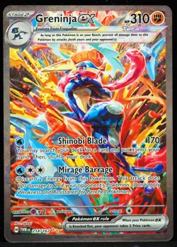 Greninja ex #214/167 Twilight Masquerade NM/M Pokemon Card - Image 1