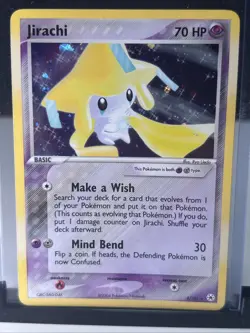 2004 Pokemon Ex Hidden Legends Jirachi Holo Rare Card 8/101 - Image 1