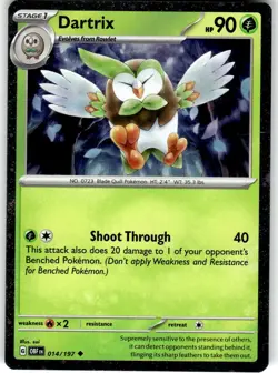 Dartrix - (Cosmos Holo) Uncommon Miscellaneous Cards & Products 014/197 LP - Image 1
