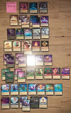Disney Lorcana Fabled 59 Card Lot Legendary/Super Rare/Rare FOILS & NON FOILS NM - Image 1