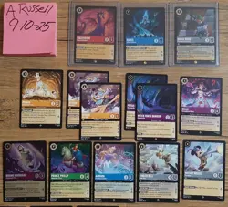 Disney Lorcana Fabled 59 Card Lot Legendary/Super Rare/Rare FOILS & NON FOILS NM - Image 2