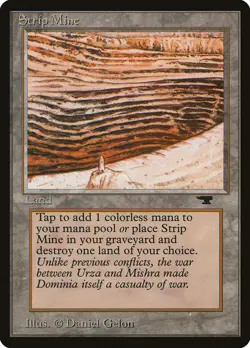 MTG Strip Mine(No Sky, Tower) - Antiquities #082c - Image 1