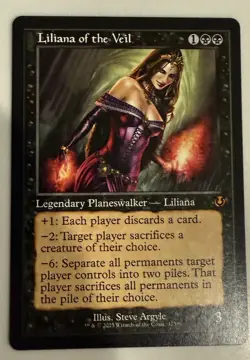 MTG Liliana of the Veil RETRO FRAME Innistrad Remastered 475 NM - Image 1