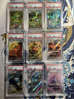 Pokemon TCG BW Starter Evolution Snivy Tepig Oshawott PSA 10 9 Card Set Japanese - Image 1