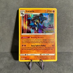 Lucario SWSH186 Pokemon Black Star Promo Near Mint - Image 1