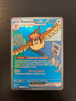 Carte Pokemon : Roucarnage EX 225/197 Flammes Obsidiennes Francaise NEUF - Image 1