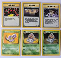 Pokemon Team Rocket Dark Arbok Holo Rare Bundle WOTC Vintage Ekans Trainers - Image 1