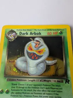 Pokemon Team Rocket Dark Arbok Holo Rare Bundle WOTC Vintage Ekans Trainers - Image 2
