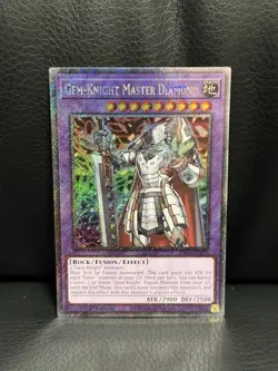 Yu-Gi-Oh! Gem-Knight Master Diamond RA04-EN178 Platinum Secret Rare NM - Image 1