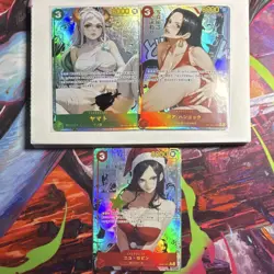 One Piece CCG Foil Character Card Lot Yamato Boa Hancock Nico Robin waifu cards - Image 1