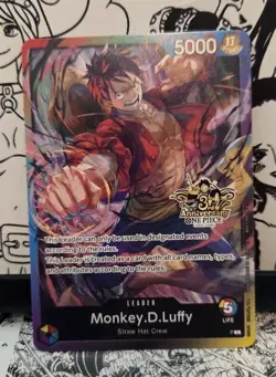 One Piece Monkey.D.Luffy 3rd Anniversary Promo English - Image 1