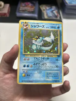 Vaporeon No.134 Jungle Holo Rare 1997 Old Black Pokemon Card - Image 4
