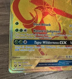 Pokemon Cards Tapu Bulu GX SV91/SV94 Hidden Fates Secret Rare NM - Image 2