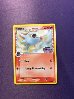 Horsea δ 66/110 EX Holon Phantoms Reverse Holo Stamped Pokemon Card LP - Image 1
