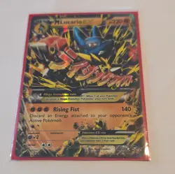 M Lucario EX Mega 55/111 XY Furious Fists Ultra Rare Holo Pokemon TCG Card - Image 1