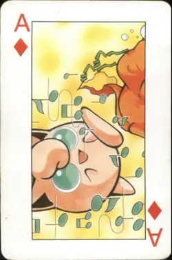Vintage Pokemon Pocket Monsters Playing Cards Ace of Diamonds Jigglypuff - Image 1