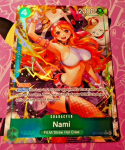 One Piece English Card Game Carte Holo Nami OP14-031 ALT EN Mint - Image 1