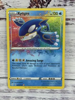 Kyogre 021/072 Shining Fates Amazing Rare Holo Pokemon TCG Single Card NM - Image 1