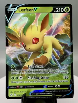 Leafeon V 013/159 2023 Crown Zenith Pokemon Card TCG Ultra Rare Holo - Nm - Image 1