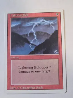MTG - Lightning Bolt - NM/LP - Revised 1994 - Image 1