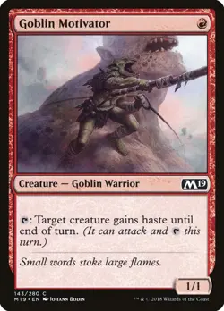 Goblin Motivator #143 > MTG > M19 > REGULAR > Lightly Playеd - Image 1