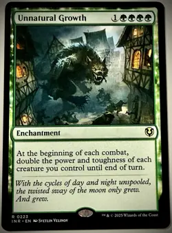 1x Unnatural Growth NM-English Innistrad Remastered MTG Magic Reg - Image 3