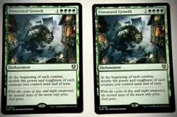 1x Unnatural Growth NM-English Innistrad Remastered MTG Magic Reg - Image 5
