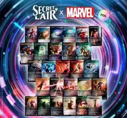 Magic the Gathering Secret Lair x Marvel The Astonishing Foil Bundle - In Hand - Image 1
