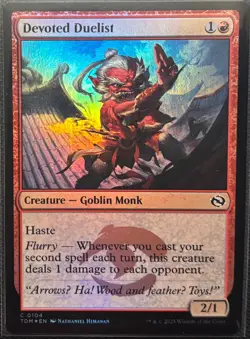 MTG Tarkir Dragonstorm Devoted Duelist Foil (Common) - Image 1