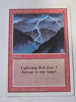 MTG - Lightning Bolt - NM/LP - Revised 1994 - Image 1