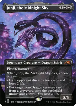MTG Junji, the Midnight Sky(#409) Borderless - Kamigawa: Neon Dynasty #409 - Image 1